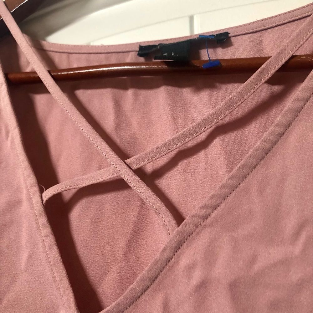 Forever 21 | pink crop top Long Sleeve shirt - L - Picture 4 of 5